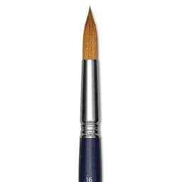 Escoda Chronos Brush - Short Handle, Round, Size 16, close-up