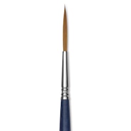 Escoda Chronos Brush - Short Handle, Rigger, Size 4, close-up