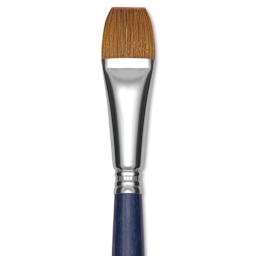 Escoda Chronos Brush - Short Handle, Bright, Size 3/4", close-up
