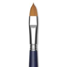 Escoda Chronos Brush - Long Handle, Filbert, Size 14, close-up
