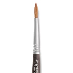 Escoda Chronos Synthetic Blend Travel Brush - Round, Size 4, close-up of the brush