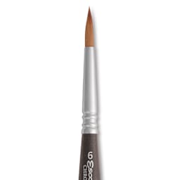 Escoda Chronos Synthetic Blend Travel Brush - Round, Size 6, close-up of the brush