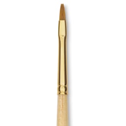 Silver Brush Silver Kolinsky Red Sable Brush - Short Handle, Bright, Size 2, close-up