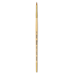 Silver Brush Silver Kolinsky Red Sable Brush - Short Handle, Pointed Filbert, Size 2