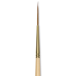 Silver Brush Silver Kolinsky Red Sable Brush - Short Handle, Script Liner, Size 1, close-up
