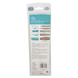 Royal & Langnickel Zen Brushes - Set 740, Set of 5, back of the packaging