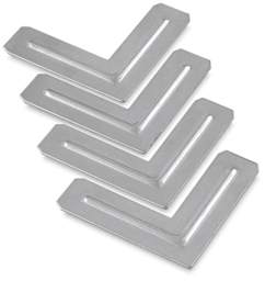 Best Pro-Bar System - Set of 4 Steel Corners for Stretcher Bar shown