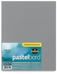 Ampersand Pastelbord - Gray panel shown with label