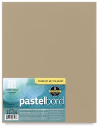 Ampersand Pastelbord - Sand panel shown with label