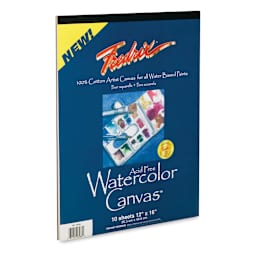 Fredrix Canvas Pad - 12" x 16", Watercolor, 10 Sheets