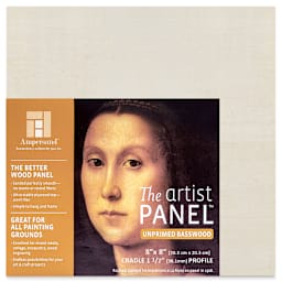 Ampersand Value Series Artist Wood Panel - 8" x 8", 1-1/2" Cradle