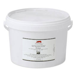 Michael Harding Non-Absorbent Acrylic Primer - Black, 2.5 Liter, Bucket - front