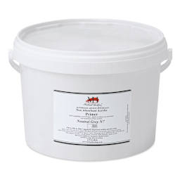 Michael Harding Non-Absorbent Acrylic Primer - Neutral Grey, 2.5 Liter, Bucket - front