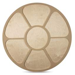 American Easel Cradled Round Birch Painting Panel - 36" Dia. x 7/8" D - back