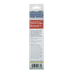 Fineline Empty Applicator Ink Pens - Set of 2, Assorted (back of package)