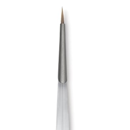Princeton Synthetic Clear Handle Brush - Round, Short Handle, Size 0
