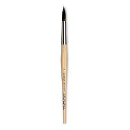 Da Vinci Petit Gris Pur Blue Squirrel Brush - Round, Short Handle, Size 14