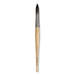 Da Vinci Petit Gris Pur Blue Squirrel Brush - Round, Short Handle, Size 24