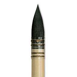 Da Vinci Petit Gris Pur Blue Squirrel Brush - Quill, Short Handle, Size 8 close up