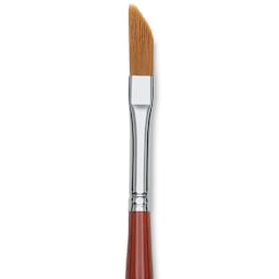 Da Vinci Cosmotop Spin Brush - Slanted Liner, Short Handle, Size 10, close up