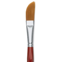 Da Vinci Cosmotop Spin Brush - Slanted Liner, Short Handle, Size 20, close up