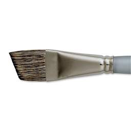 Dynasty Faux Squirrel Brush - Angular, Short Handle, 1" close up