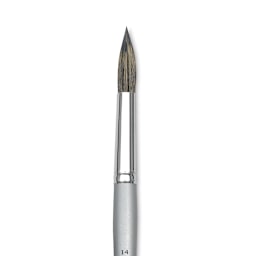 Dynasty Faux Squirrel Brush - Round, Short Handle, Size 14