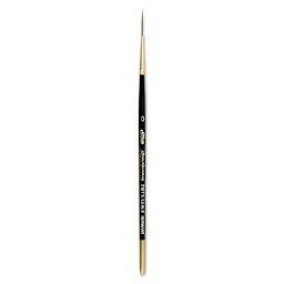 Silver Brush Renaissance Red Sable Brush - Script Liner, Short Handle, Size 0