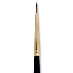 Silver Brush Renaissance Red Sable Brush - Round, Short Handle, Size 0 close up