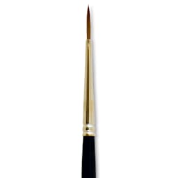 Silver Brush Renaissance Red Sable Brush - Round, Short Handle, Size 1 close up