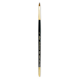 Silver Brush Renaissance Red Sable Brush - Cat's Tongue, Short Handle, Size 4