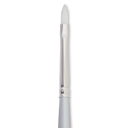 Silver Brush Silverwhite Synthetic Brush - Filbert, Short Handle, Size 2 close up