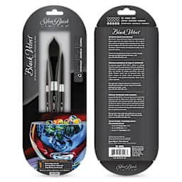 Silver Brush Black Velvet Watercolor Brush Set - Assorted, Set of 3