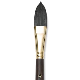 Princeton Neptune Synthetic Squirrel Brush - Oval Wash, Short Handle, Size 3/4"