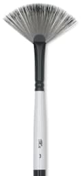 Winsor & Newton Artists' Acrylic Brushes - Closeup of Fan, Long Handle
