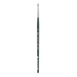 Silver Brush Ruby Satin Synthetic Brush - Round, Size 0, Short Handle