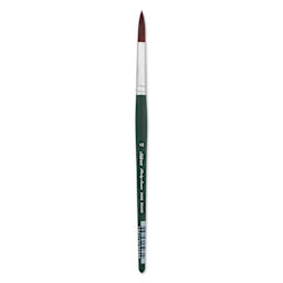 Silver Brush Ruby Satin Synthetic Brush - Round, Size 10, Short Handle