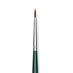 Silver Brush Ruby Satin Synthetic Brush - Round, Size 2/0, Short Handle close-up