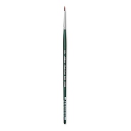 Silver Brush Ruby Satin Synthetic Brush - Round, Size 2/0, Short Handle