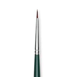 Silver Brush Ruby Satin Synthetic Brush - Round, Size 3/0, Short Handle close-up