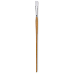 Grumbacher Bristlette Brush - Flat, Long Handle, Size 5