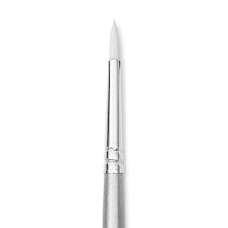 Liquitex Basics Synthetic Brush - Round, Long Handle, Size 1, close-up