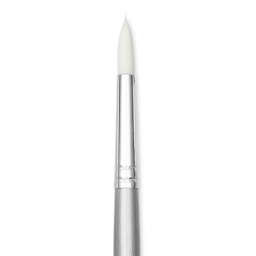 Liquitex Basics Synthetic Brush - Round, Long Handle, Size 8, close-up