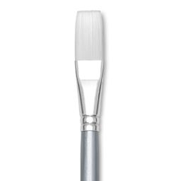 Liquitex Basics Synthetic Brush - Flat, Long Handle, Size 10, close-up