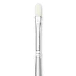 Liquitex Basics Synthetic Brush - Filbert, Long Handle, Size 1, close-up