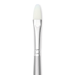 Liquitex Basics Synthetic Brush - Filbert, Long Handle, Size 5, close-up