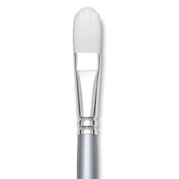 Liquitex Basics Synthetic Brush - Filbert, Long Handle, Size 8, close-up