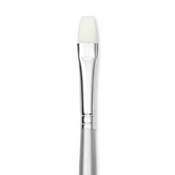 Liquitex Basics Synthetic Brush - Bright, Long Handle, Size 4, close-up
