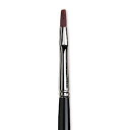 Da Vinci Top Acryl Synthetic Brush - Bright, Short Handle, Size 1 close up