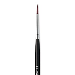 Da Vinci Top Acryl Synthetic Brush - Round, Short Handle, Size 2 close up